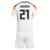 Conjunto (Camiseta+Pantalón Corto) Alemania Gundogan 21 Primera Equipación Euro 2024 - Niño